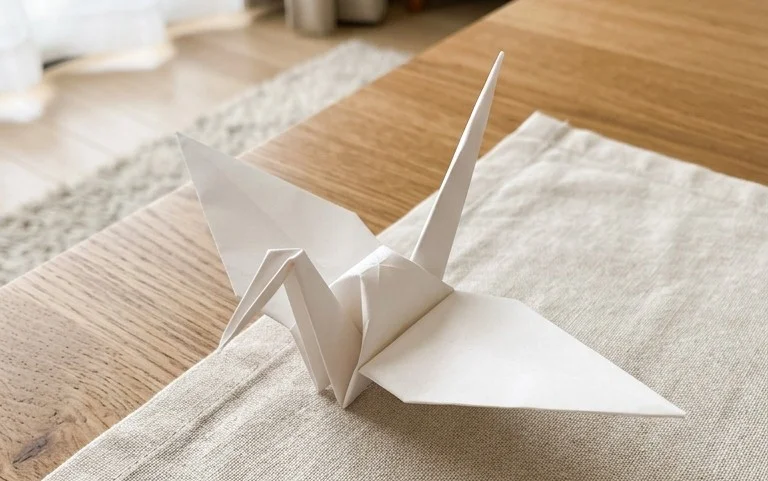 Easy Feathered Tsuru Origami: Step-by-Step Paper Craft